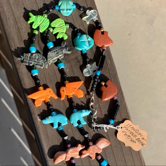 Colorful Animal Fetish Necklace Set - Picture 8 of 16